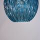 Suspension in blue glass, chiseled