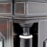 Ceremonial showcase in blackened pearwood, Napoleon III period - 1850