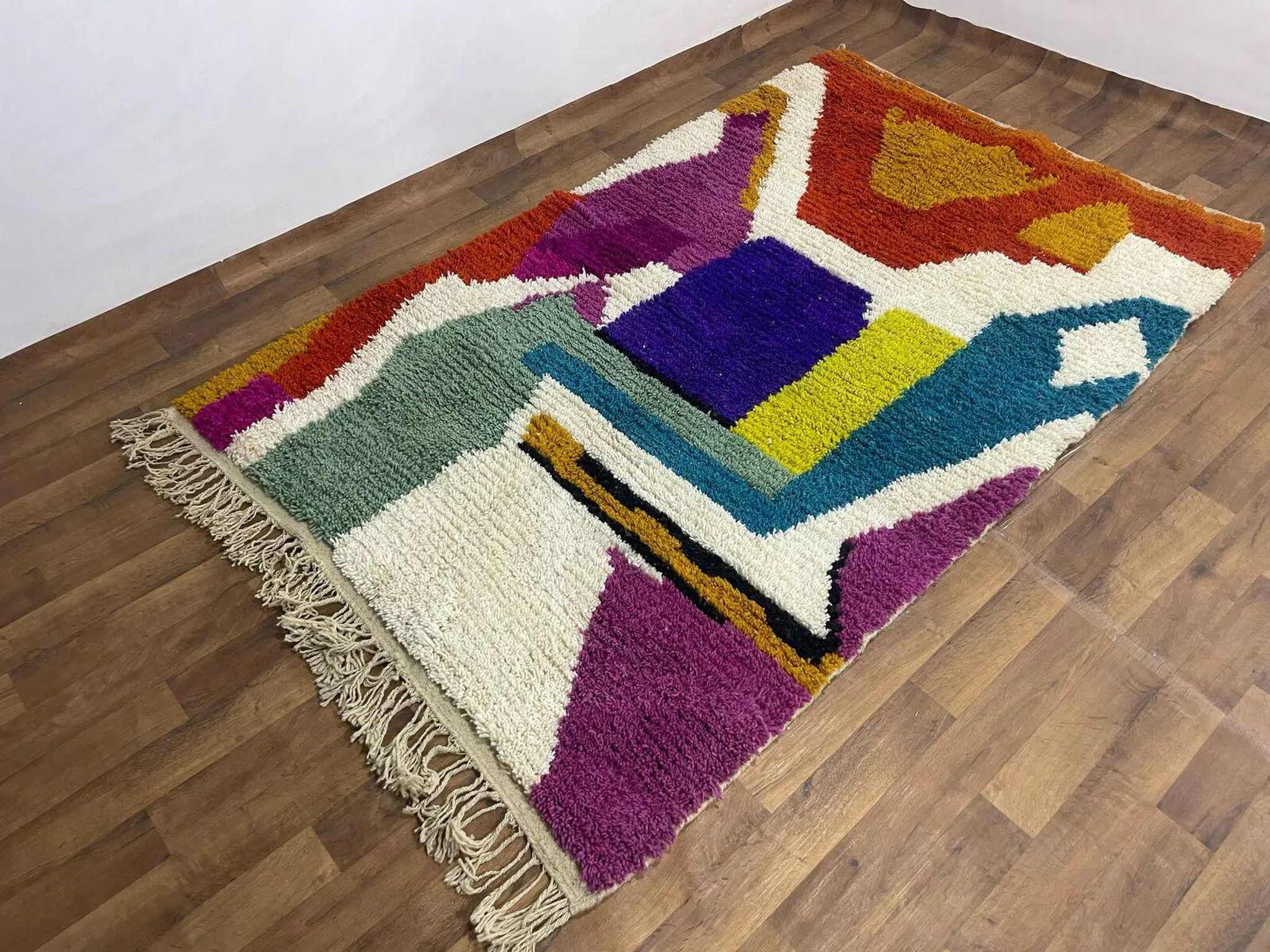 Tapis marocain en laine artisanale 2.5 x 1.5 m