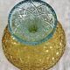 Georges Sand hollow two-tone glass compote bowl signed Portieux