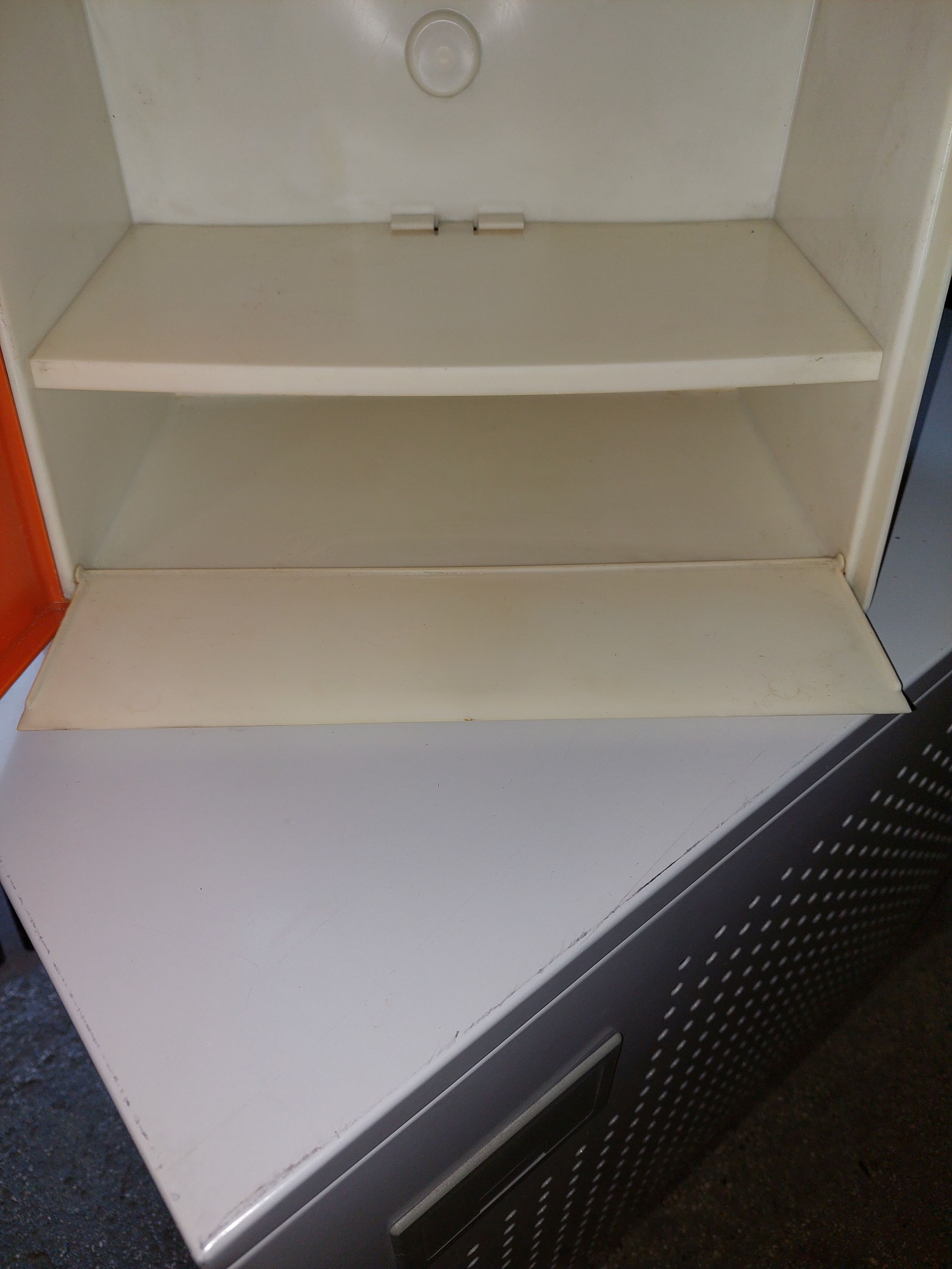 Used vintage plastic bathroom cabinet