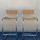 Paire de chaises de bar Cesca par Marcel Breuer Edition 1970