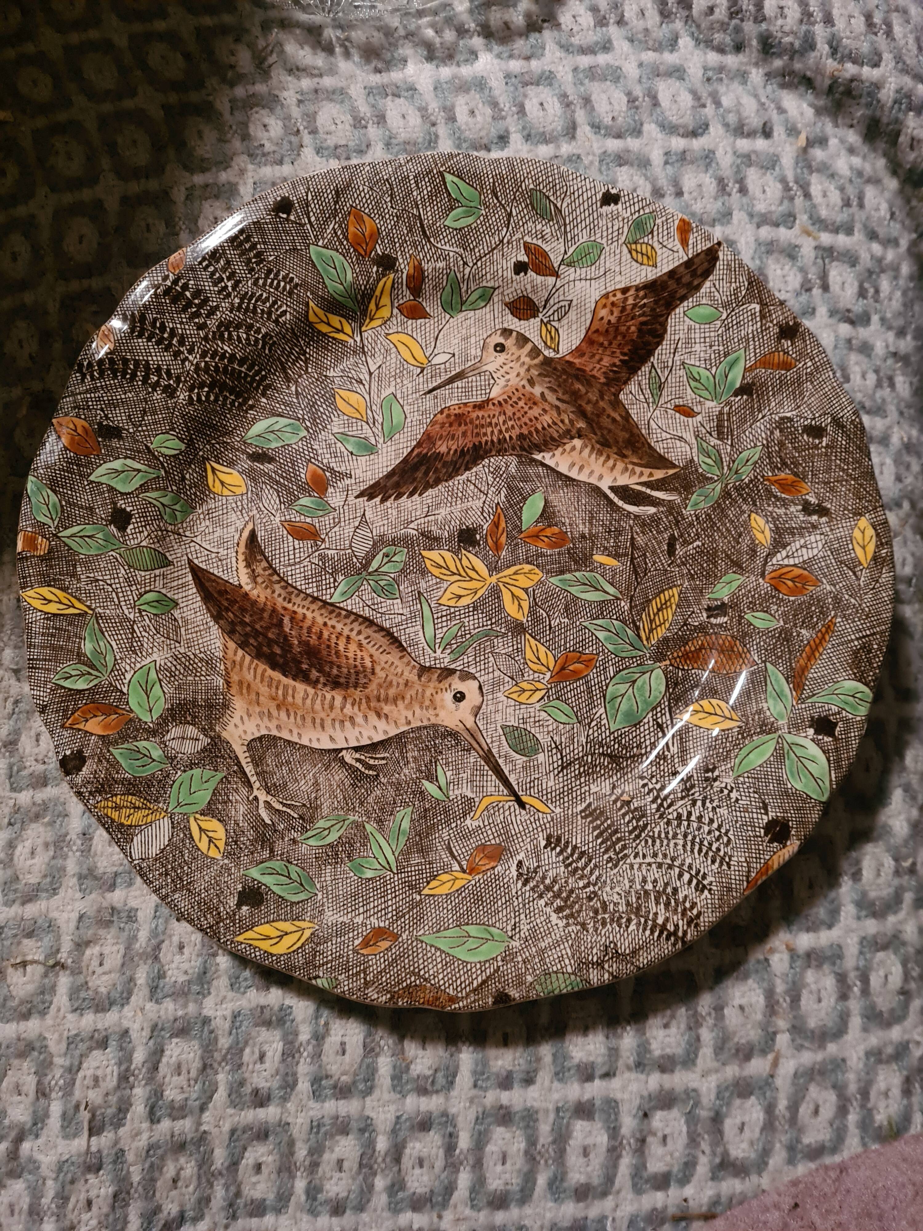 Series of 3 gien plates