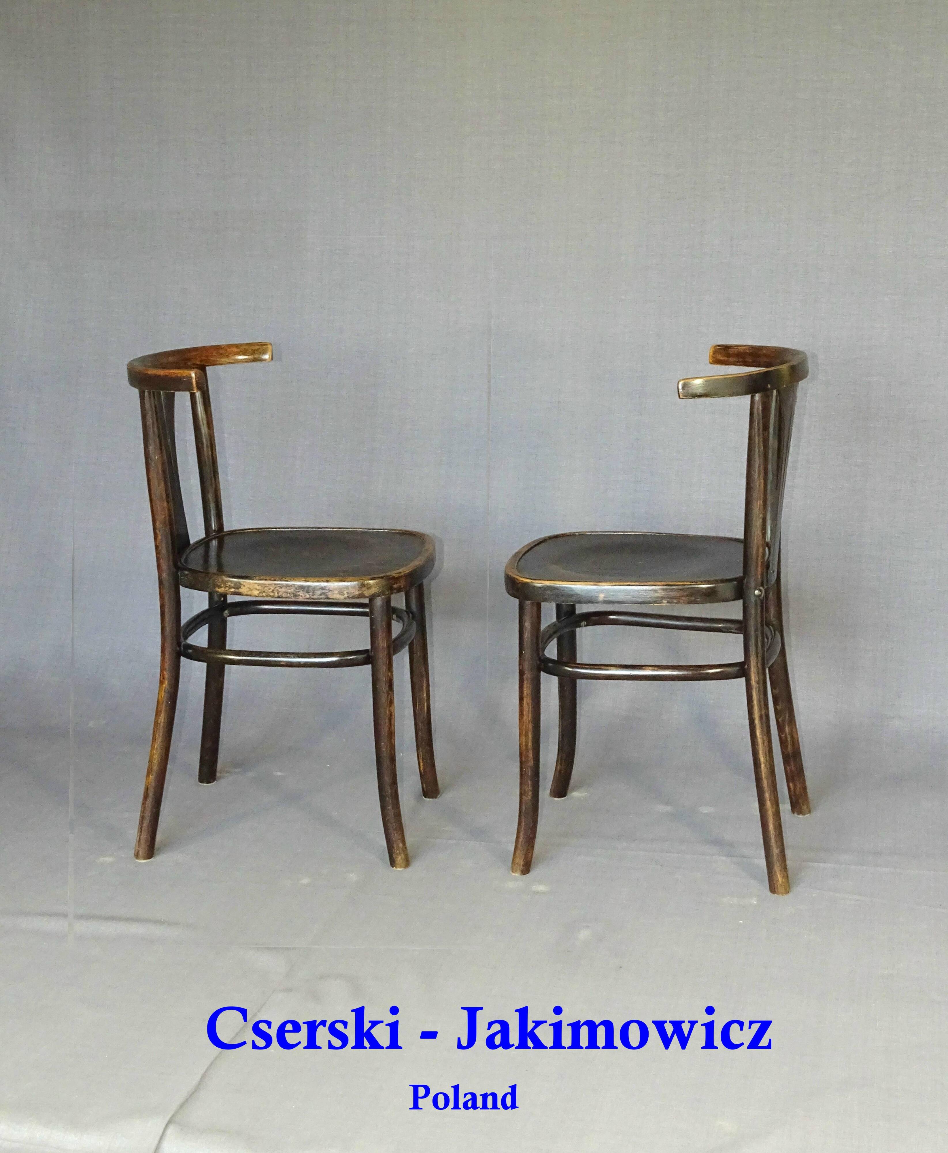 2 chaises " bistrot " Pologne 1939 Bentwood