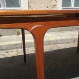 Table scandinave teck extensible