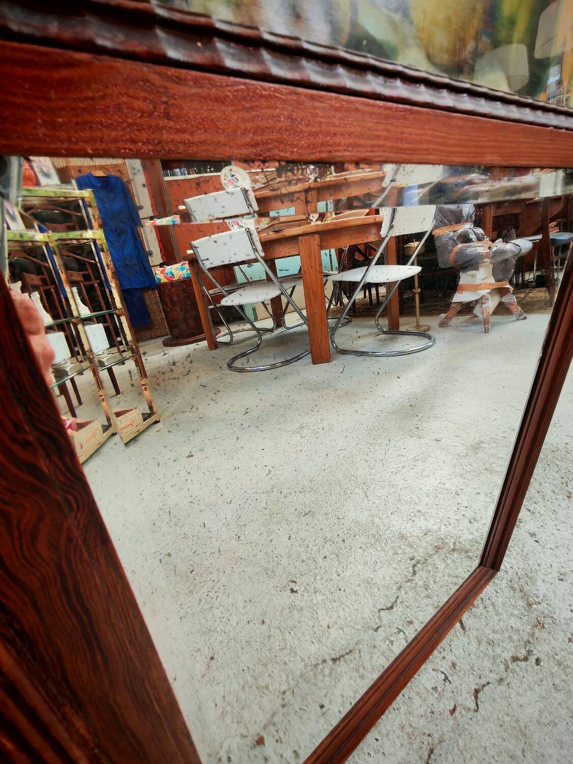 Antique trumeau mirror
