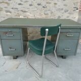 Strafor metal desk, 50-year-long chair