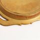 Vintage orange wooden decorative plate, Italy, 1960s