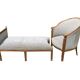classic lounge with chaise longue - 3 pieces