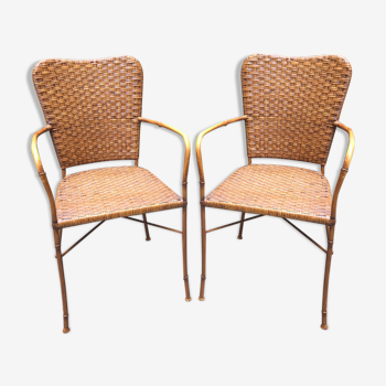 Pair of 80s garden chairs