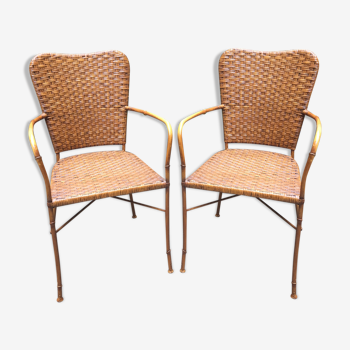 Paire de chaises de jardin années 80