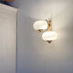 Double fire wall lamp