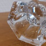 Crystal candle holder from val-saint-lambert