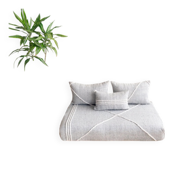 Light grey Moroccan floor sofa cover