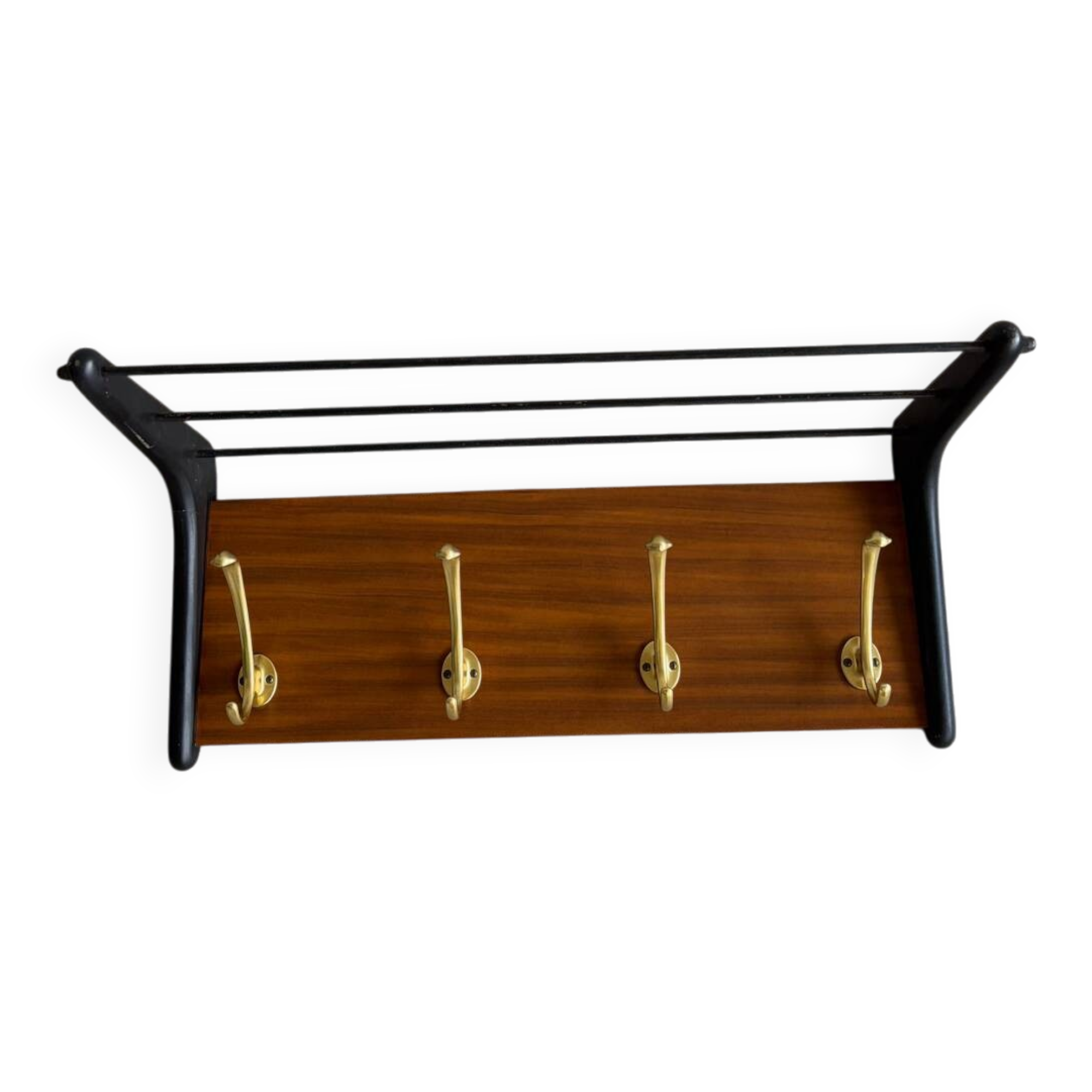 Vintage wall coat rack by Alfred Hendrickx for Belform, 60s