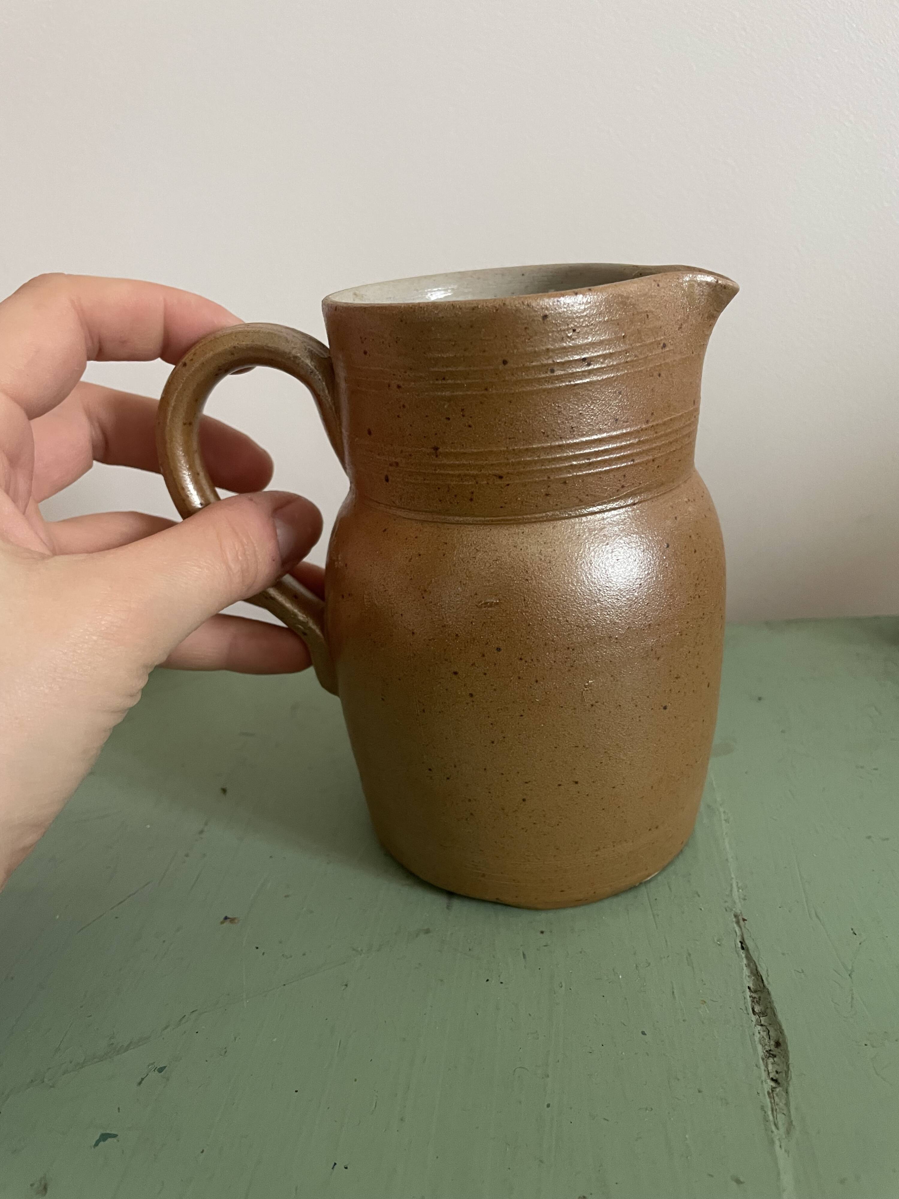 Small old Berry sandstone pitcher