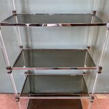 70s shelf in plexiglas and smoked glass