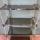 70s shelf in plexiglas and smoked glass