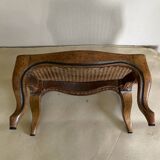 Cane footrest in walnut, 19th century