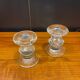 Pair of Festivo crystal candle holders by Timo Sarpaneva 1960