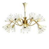 Beautiful brass chandelier by Emil Stejnar for Rupert Nikoll