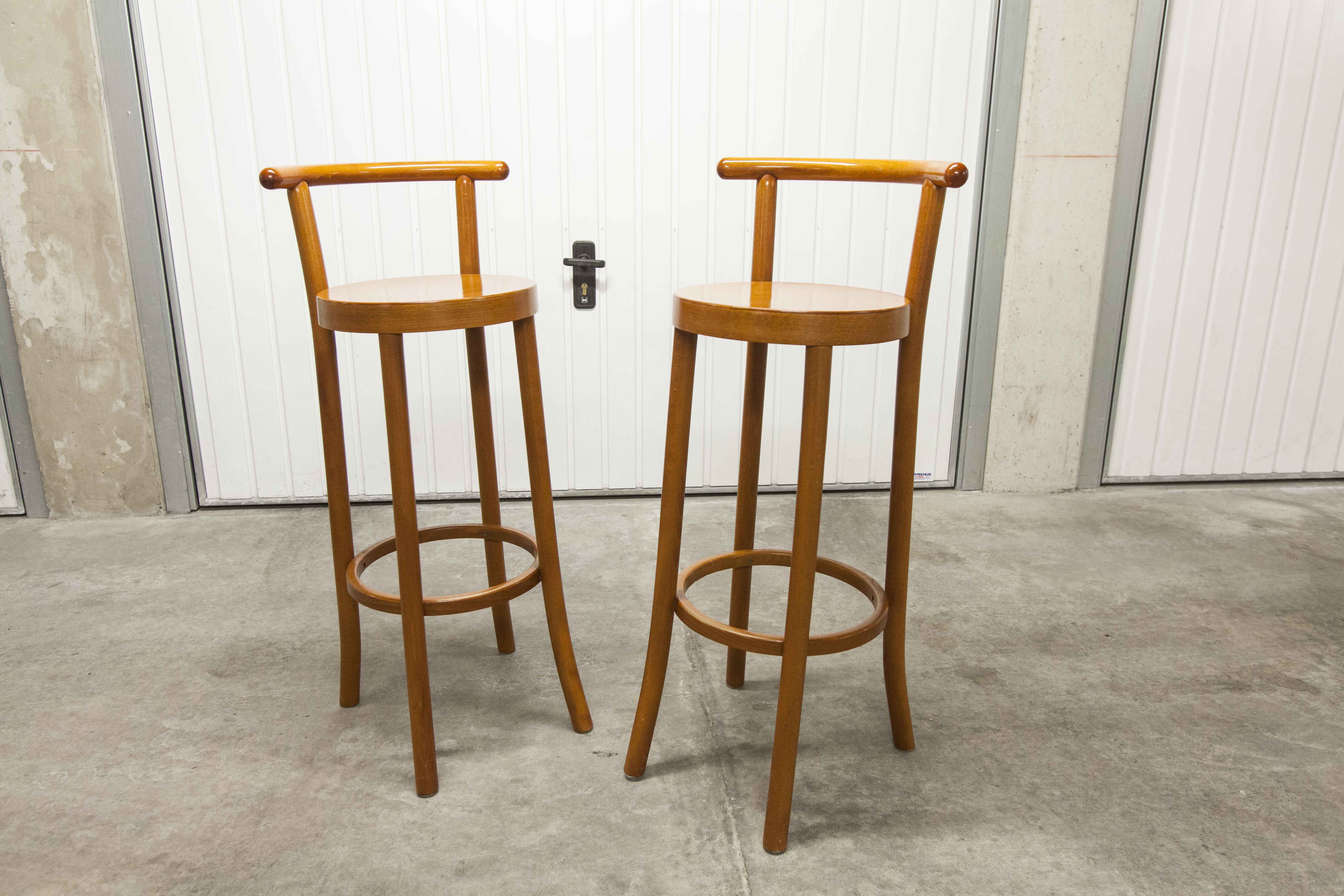 Pair of Baumann Dialog stools, 1997