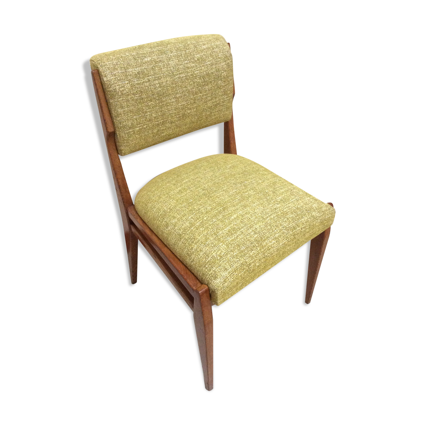 Scandinavian mustard chair 70s