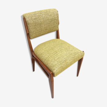 Scandinavian mustard chair 70s