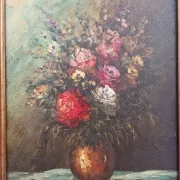 Robert Mogisse (1933) - Oil on canvas - Bouquet of flowers