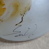 Vase patte de verre signé