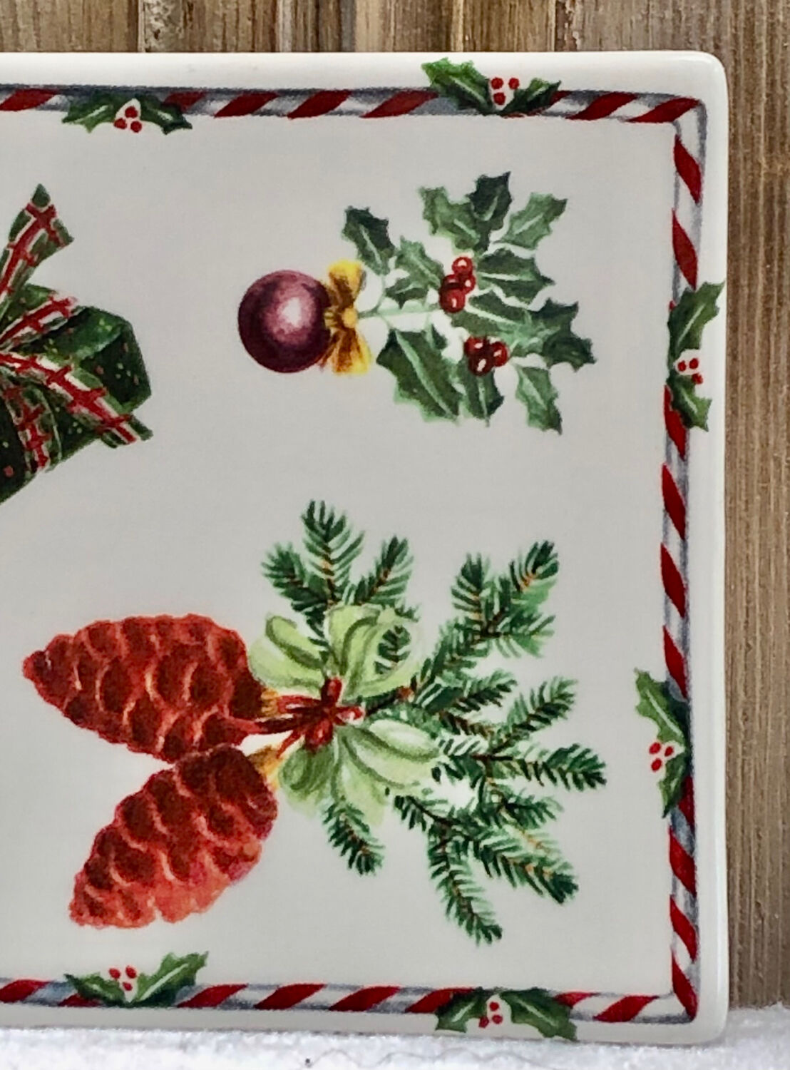 Ravier earthenware tray Gien Noel