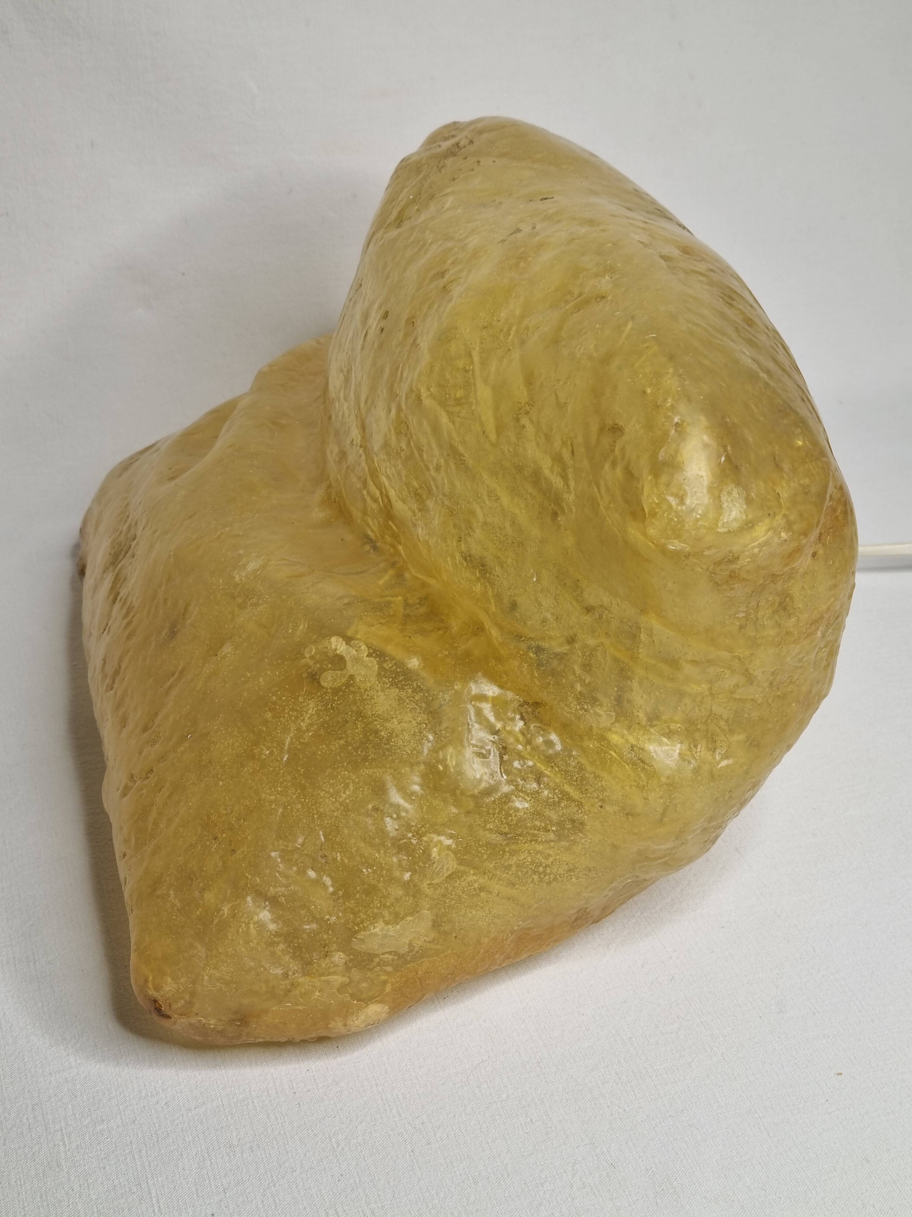 Hajime Goto design lamp small model vintage resin 1970, 30 cm