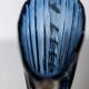 Vintage Murano glass vase by Barovier, royal blue with gold, 1960s.