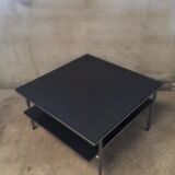 Kron grey metal square coffee table