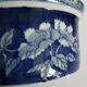 Ancient white blue Chinese ceramic pot