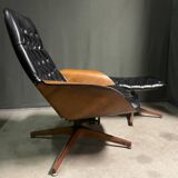 Iconic "Mr. Chair" Armchair & Ottoman – George Mulhauser for Plycra