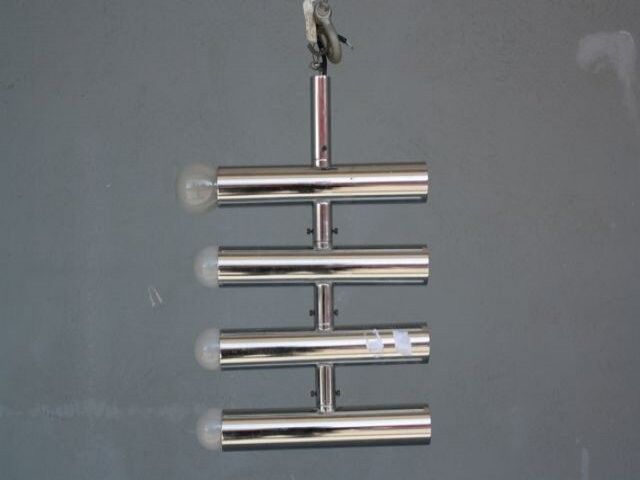 Chrome chandelier vintage 1970 swivel design