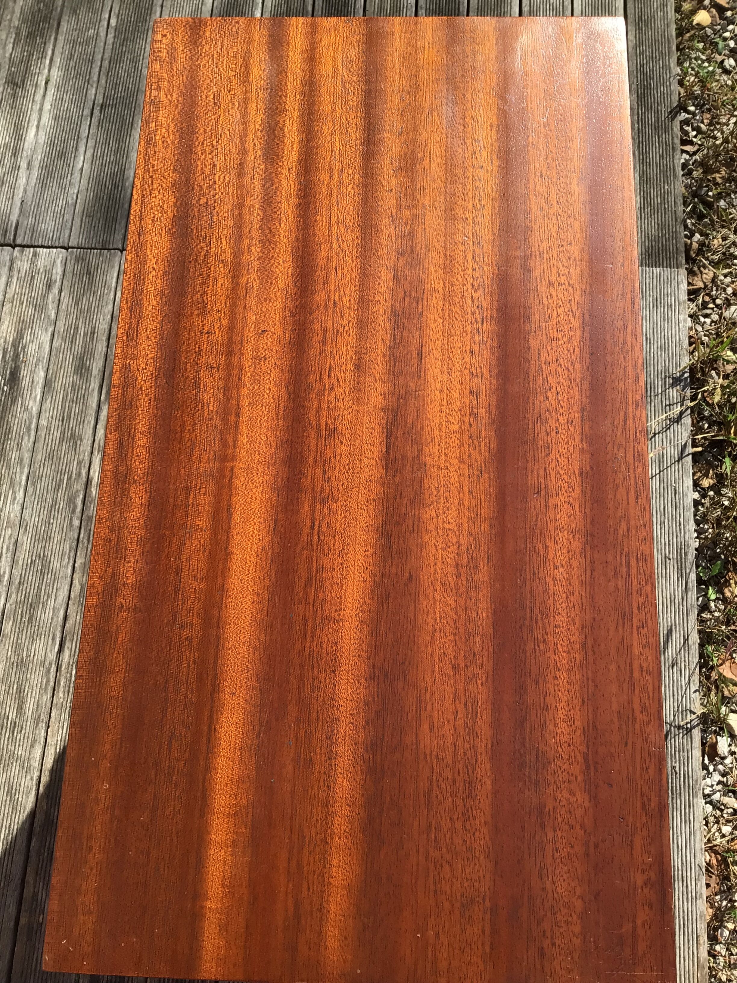 Bedside teak feet compass