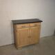 Small kitchen cabinet / small Mado sideboard in raw wood, 1950