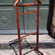 Wooden night valet and brass wheels
