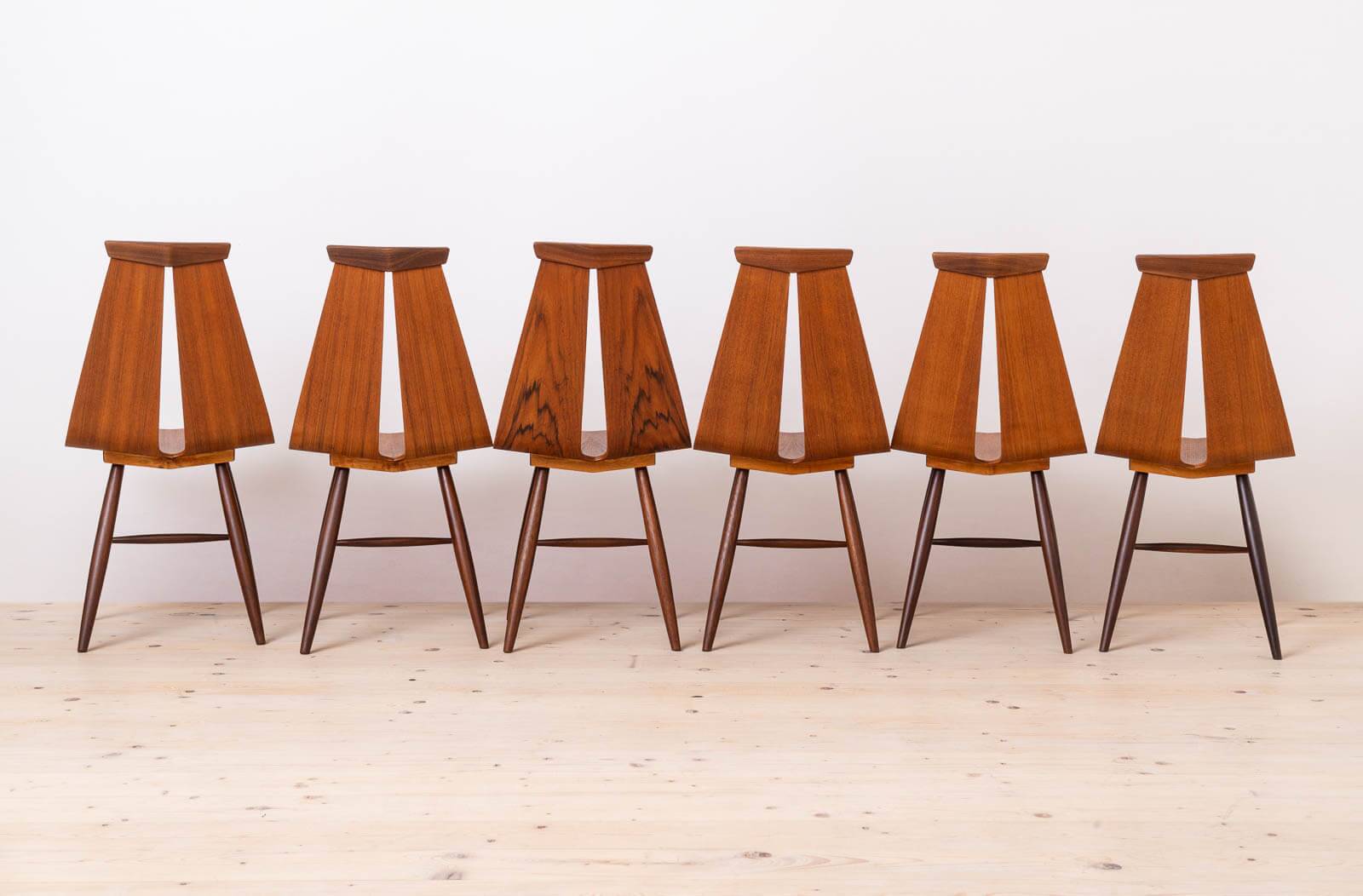 Set of 6 Chairs by Risto Halme for Isku, Finland, 1960, Scandinavian Design