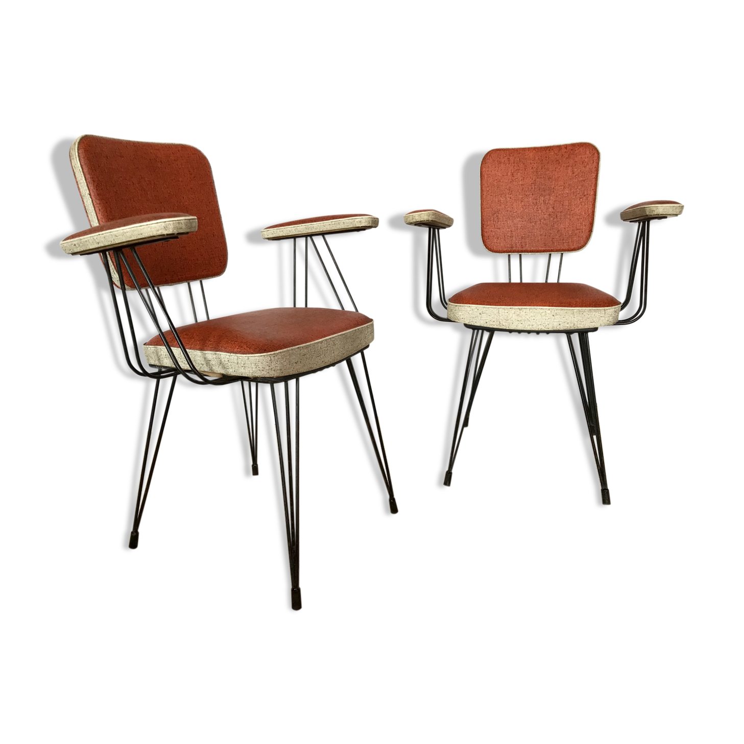 Paire de fauteuils années 50/60