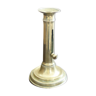 Bougeoir en laiton doré