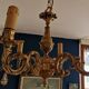 Vintage brass-plated bronze chandelier