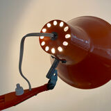 Office lamp architect aluminor France vintage 70s orange
