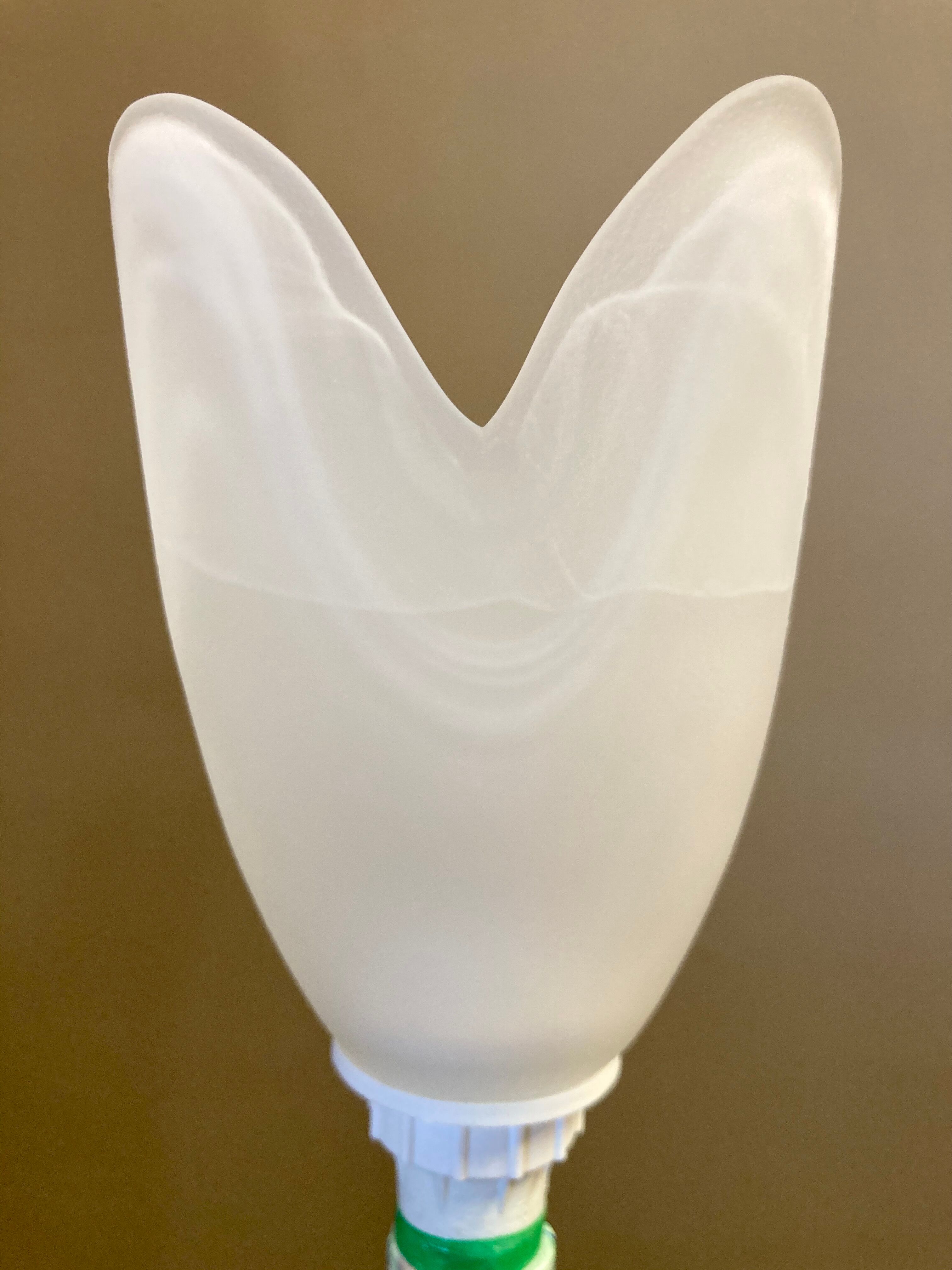 Pair of lamps glass paste Scandinavian design 1950.