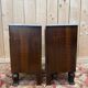 Art Deco bedside tables – Rosewood, Carrara marble & Brass – Year