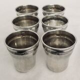 6 gobelets à liqueur « rubans croisés » Charles Vincent