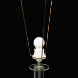 Glass floor lamp by Dori Design Holland 1980s