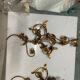 Appliques dorées florentines extra grandes, ensemble de 2